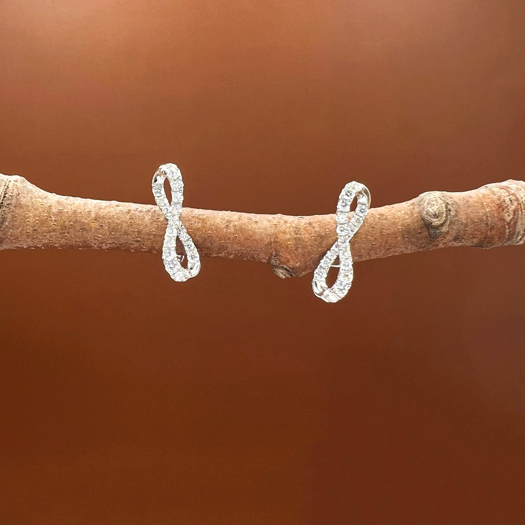 Infinity Loop Diamond Studs