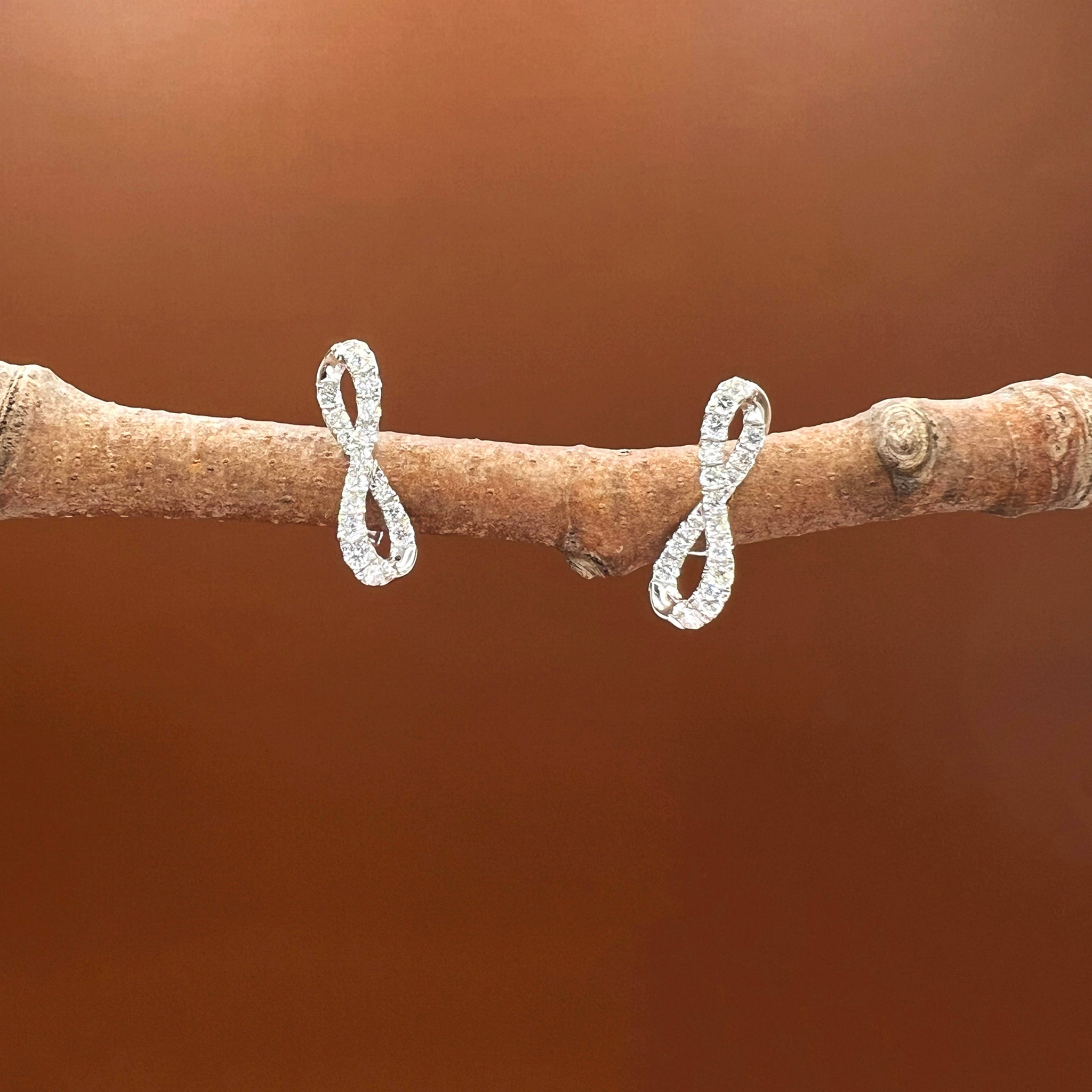 Infinity Loop Diamond Studs