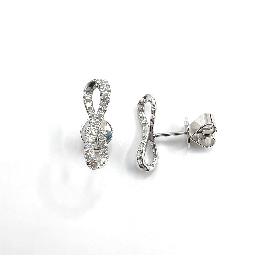 Infinity Loop Diamond Studs