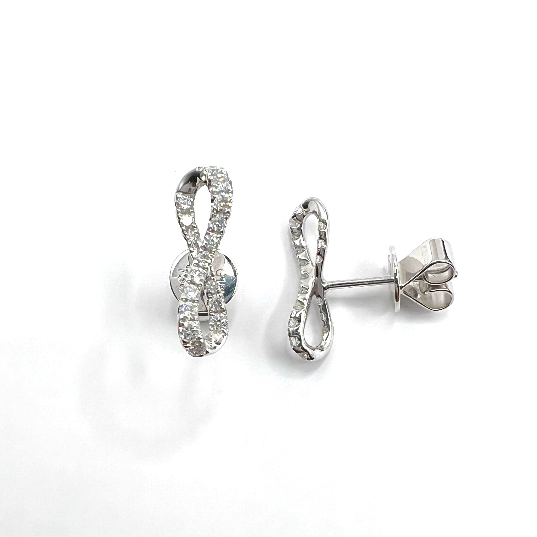 Infinity Loop Diamond Studs
