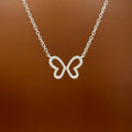 Diamond Butterfly Pendant Necklace