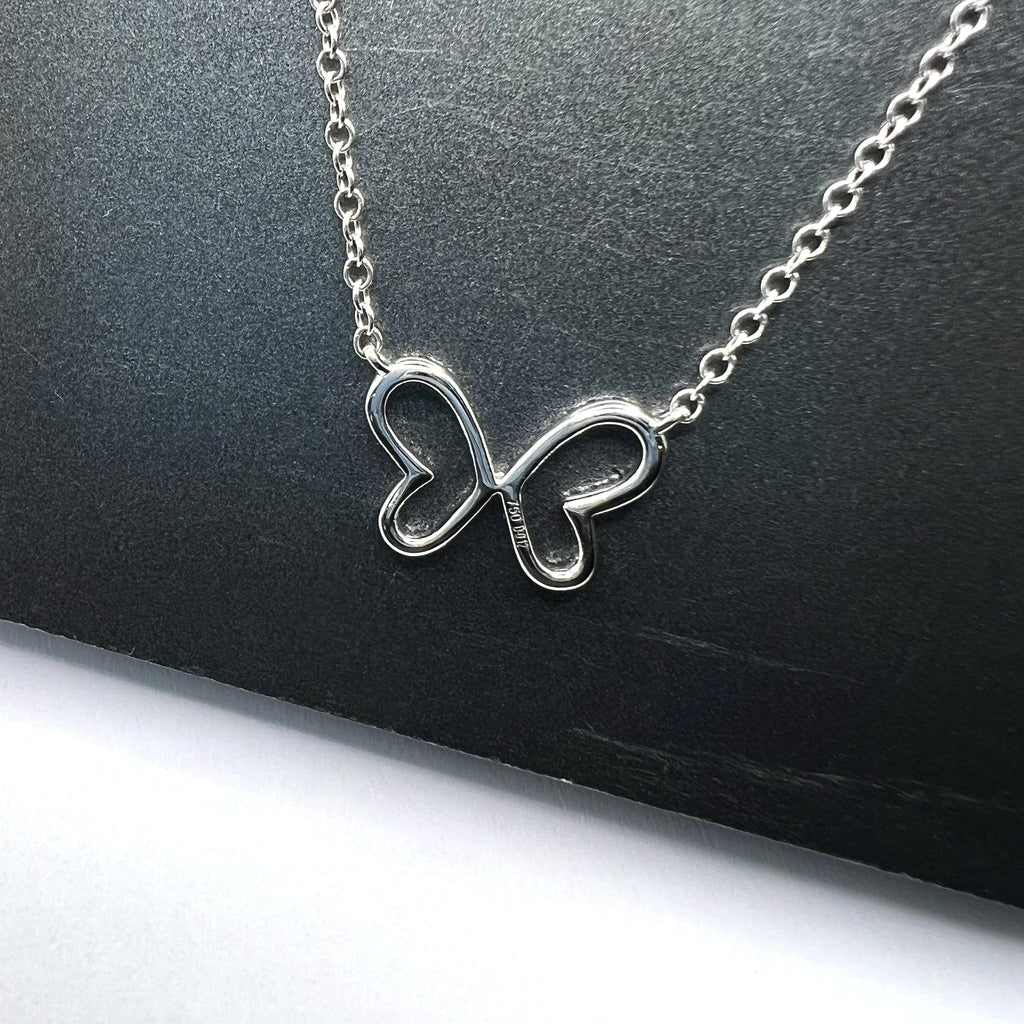 Diamond Butterfly Pendant Necklace