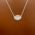 Diamond Eye Pendant Necklace