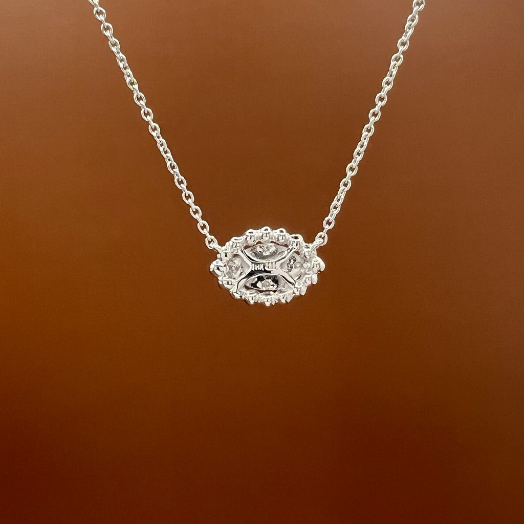 Diamond Eye Pendant Necklace