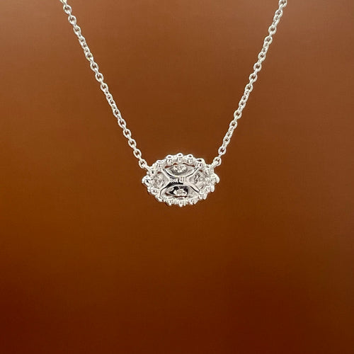 Diamond Eye Pendant Necklace