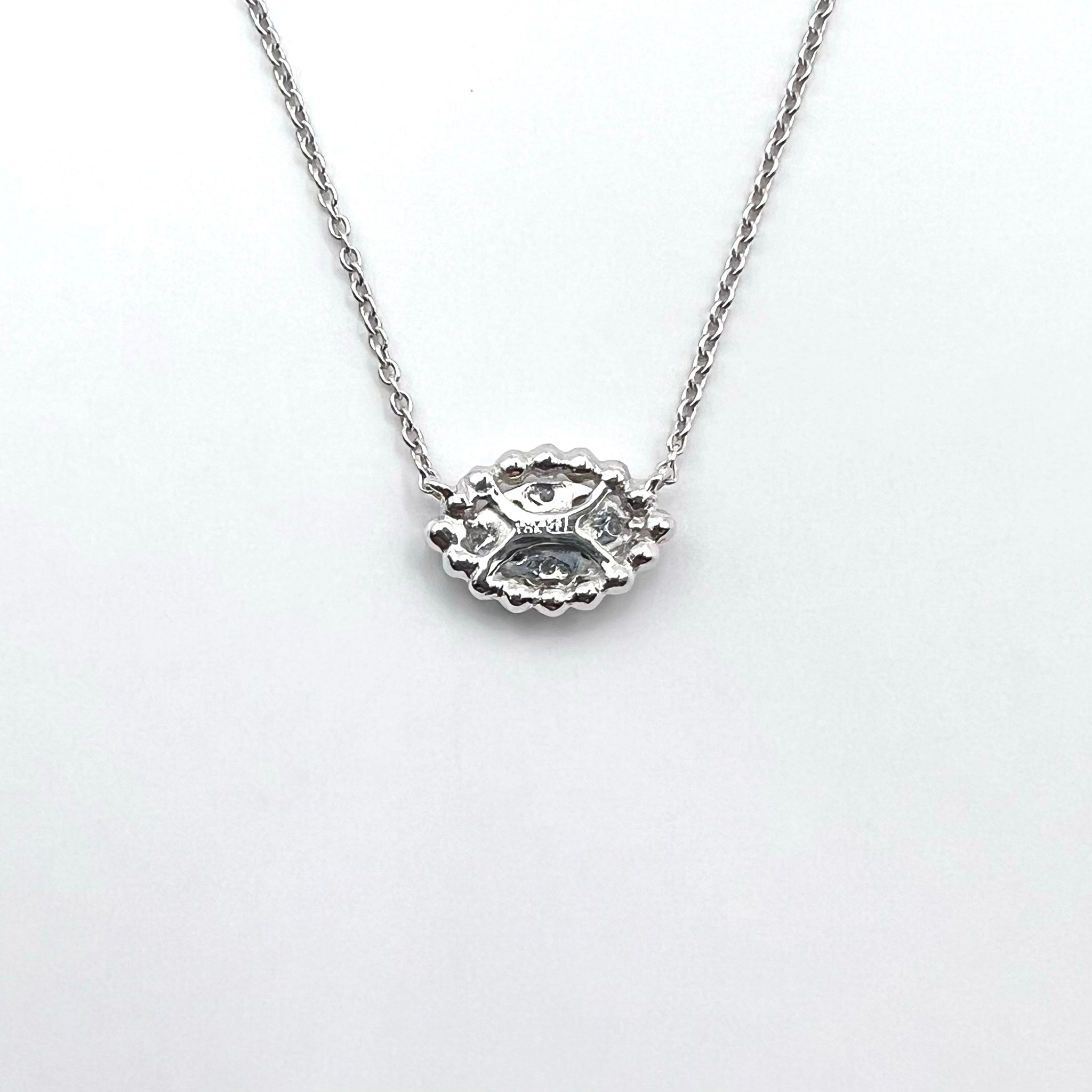 Diamond Eye Pendant Necklace