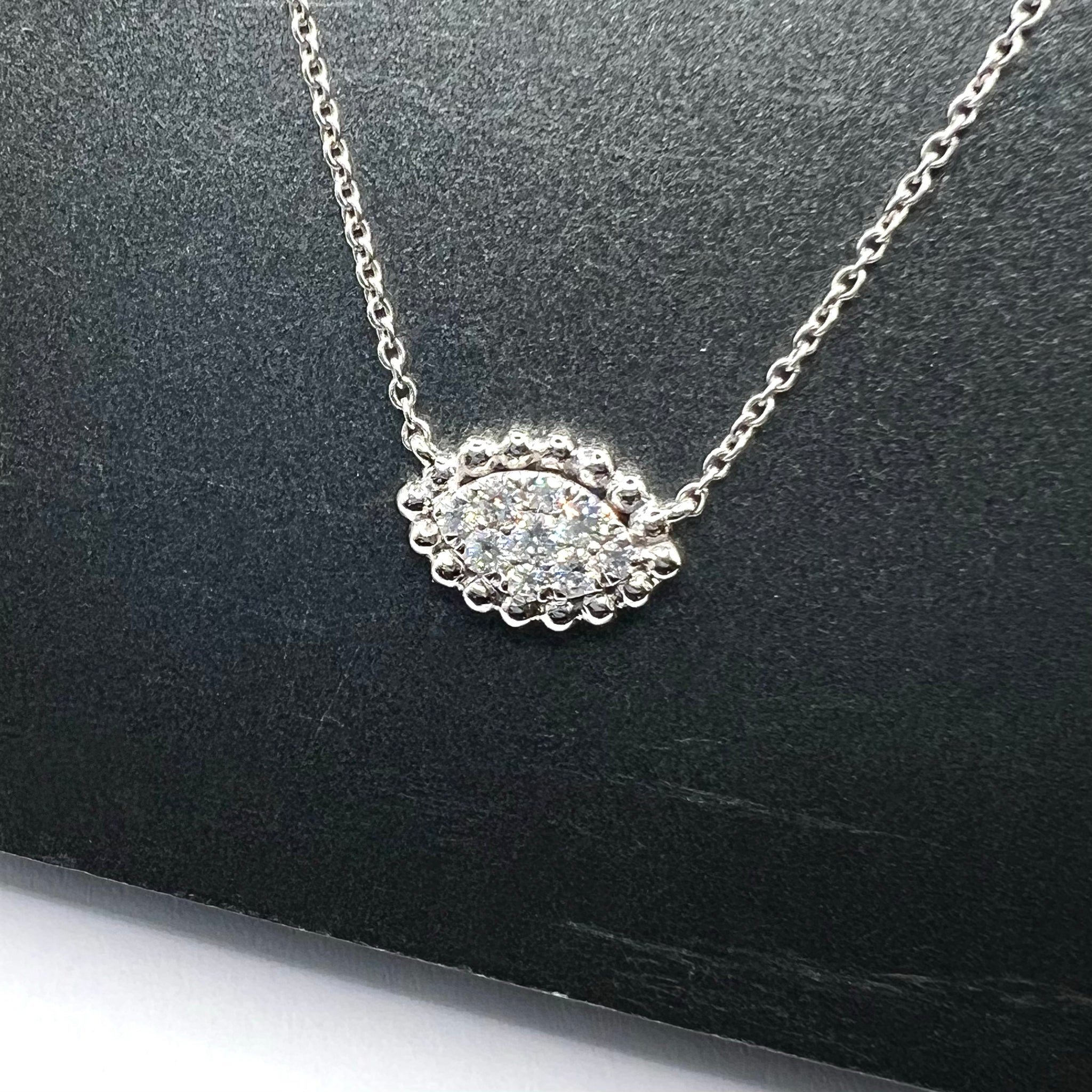 Diamond Eye Pendant Necklace
