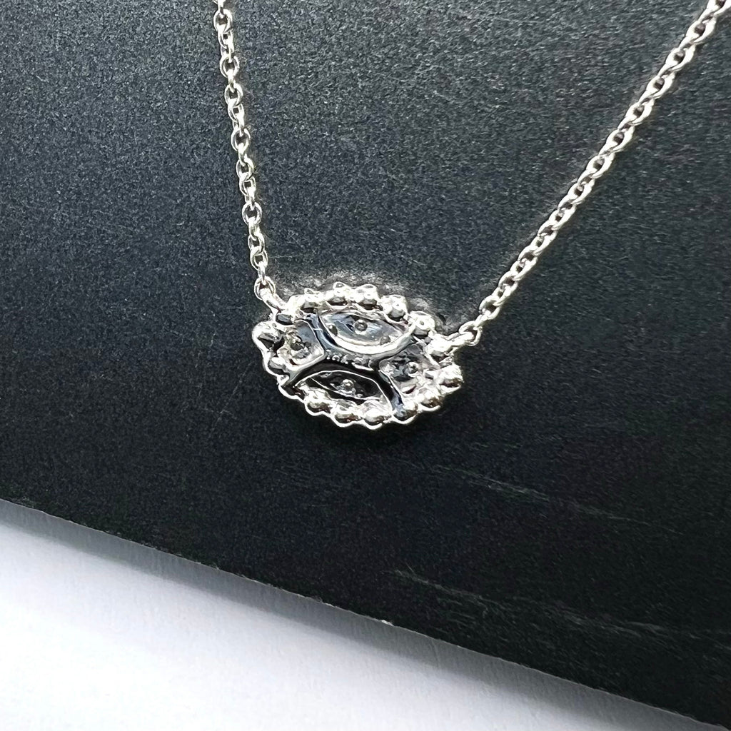 Diamond Eye Pendant Necklace