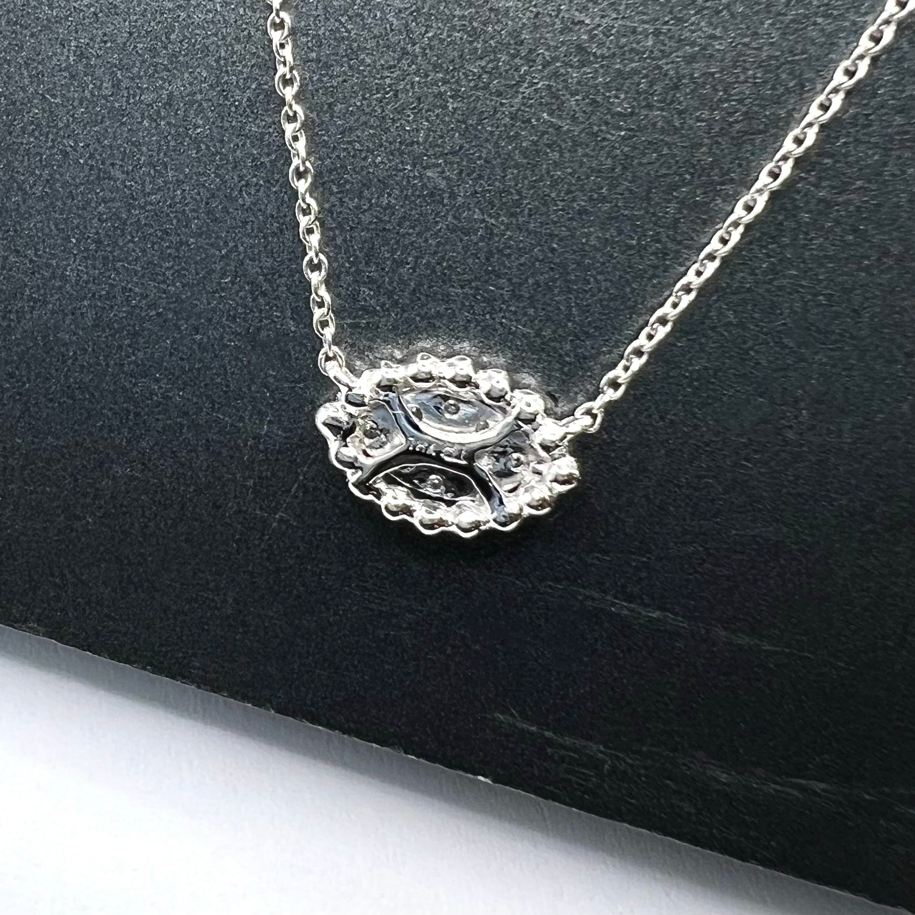 Diamond Eye Pendant Necklace