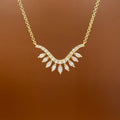 Diamond Leaf & Vine Pendant Necklace
