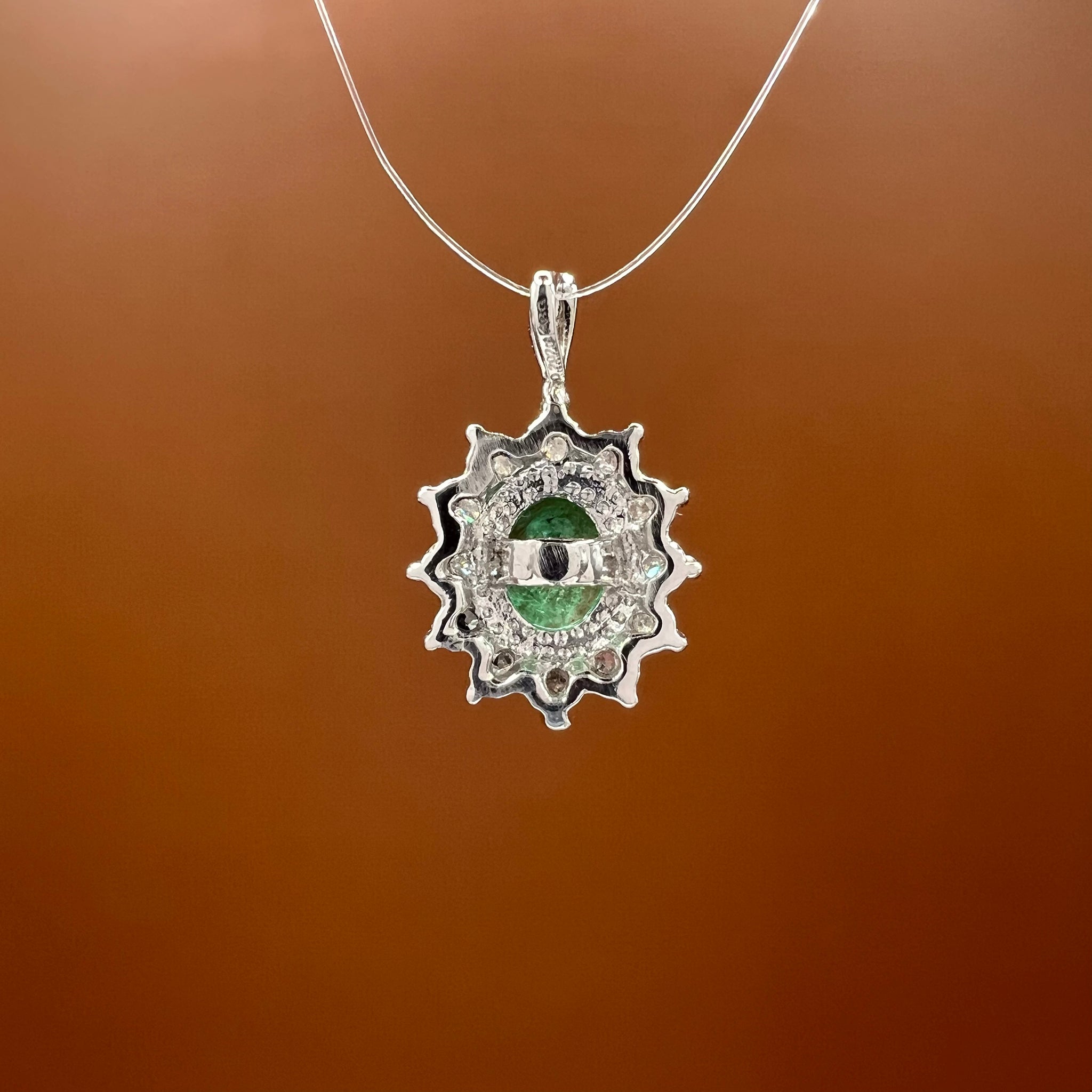 Petite Emerald and Diamond Pendant