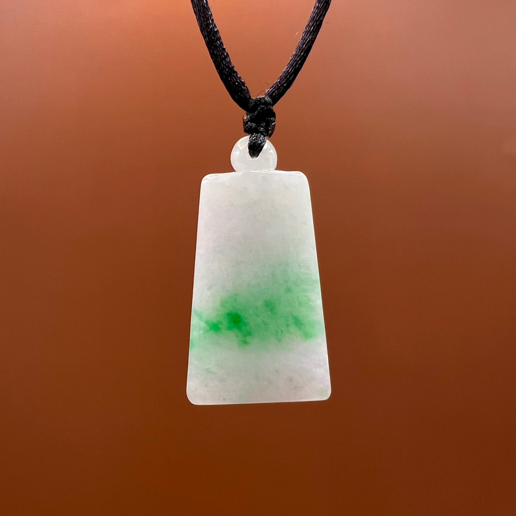 Natural Jade Tag Necklace