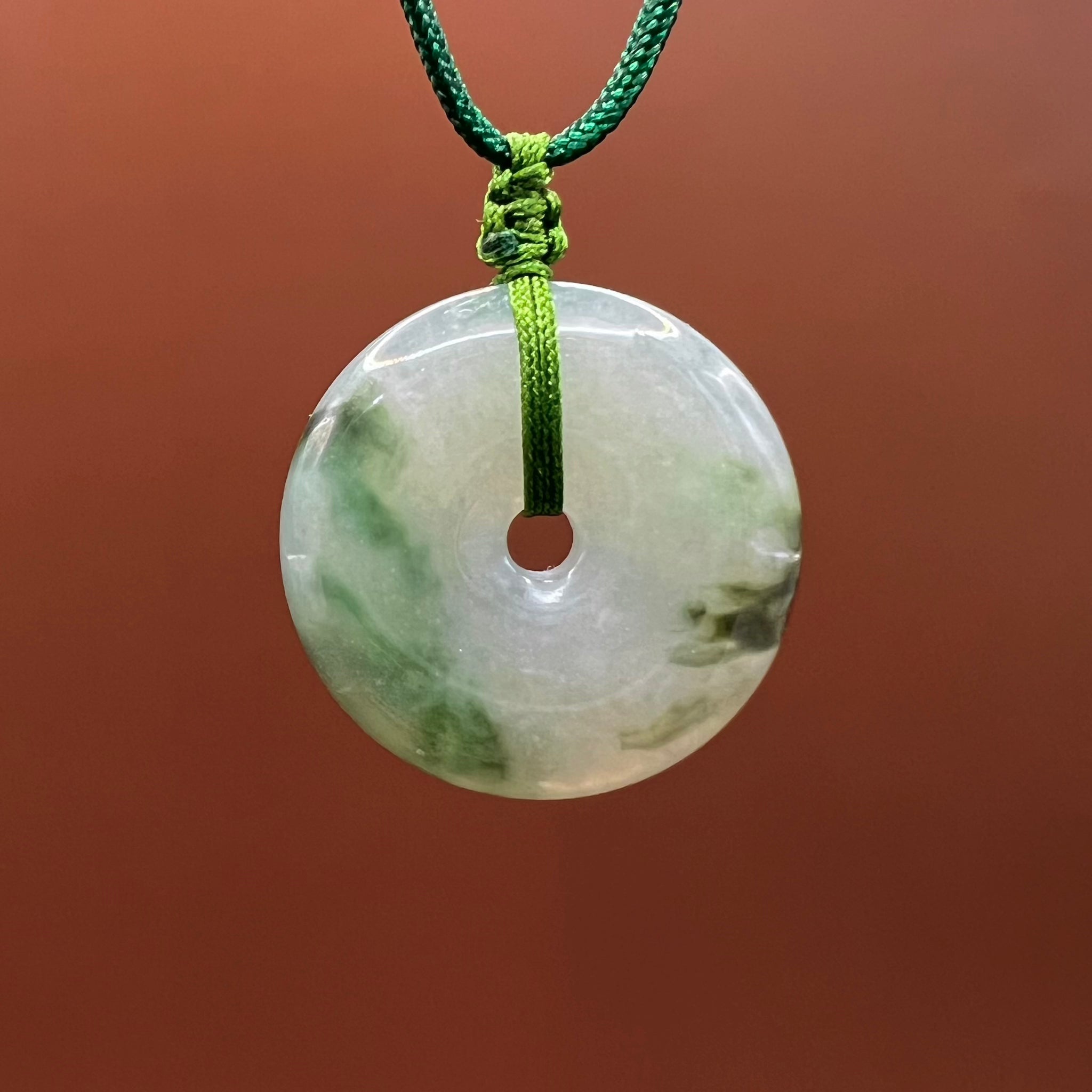 Natural Jade Lifesaver Necklace