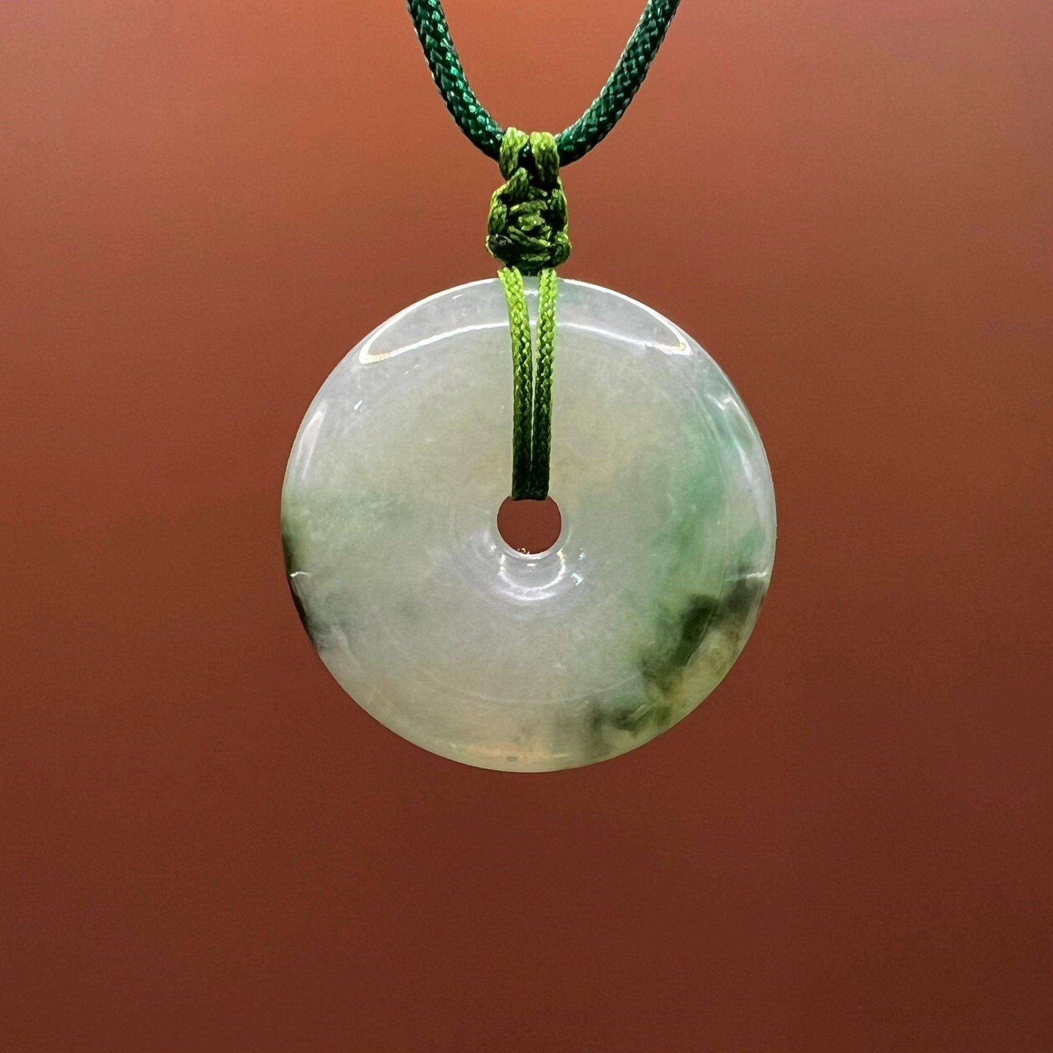 Natural Jade Lifesaver Necklace