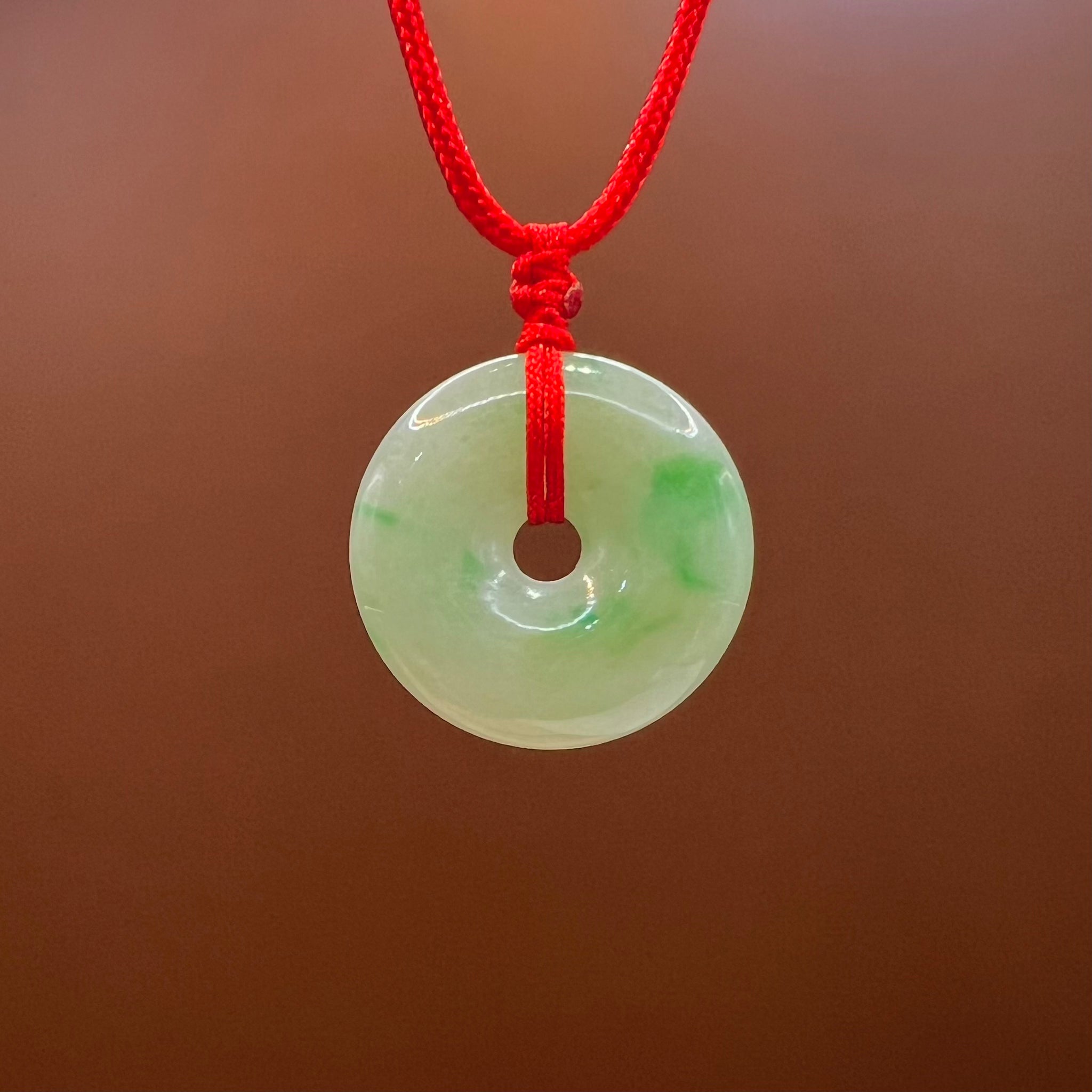 Natural Jade Lifesaver Necklace