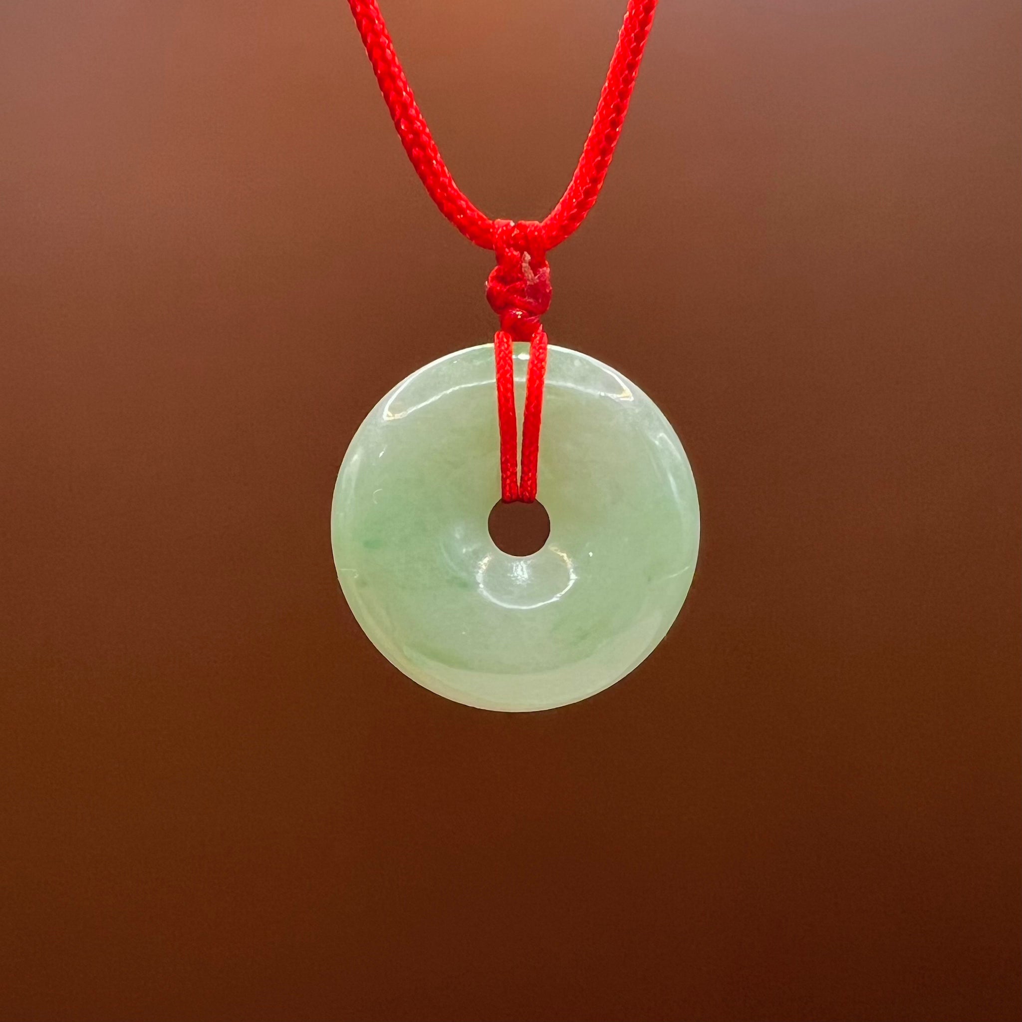 Natural Jade Lifesaver Necklace