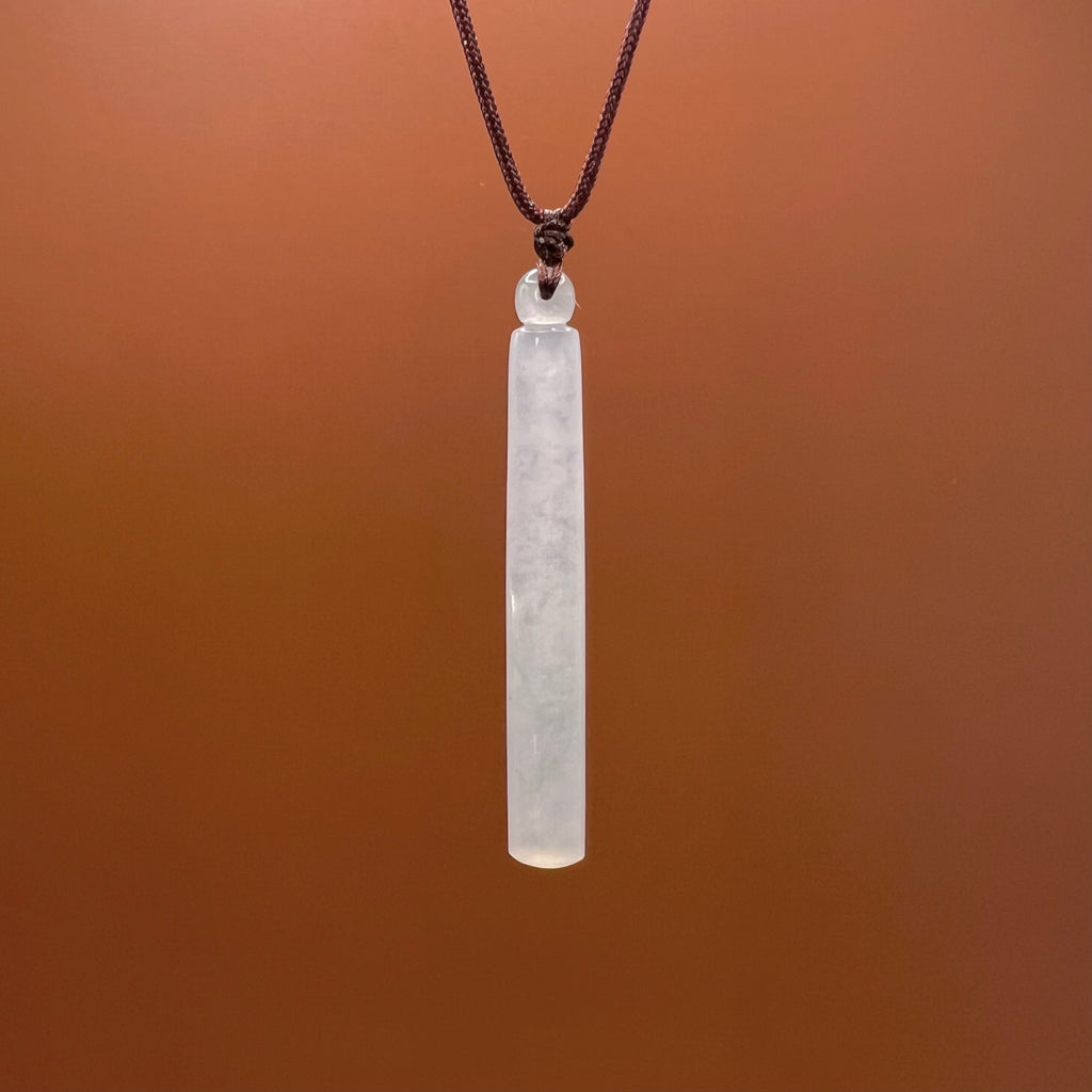 Natural Jade Bar Necklace