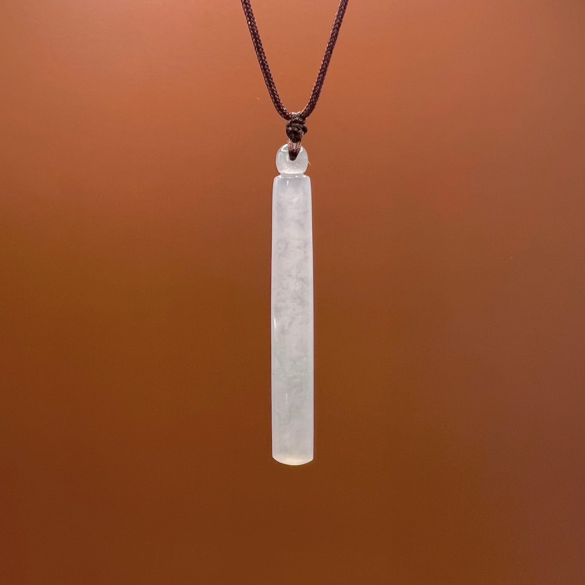 Natural Jade Bar Necklace