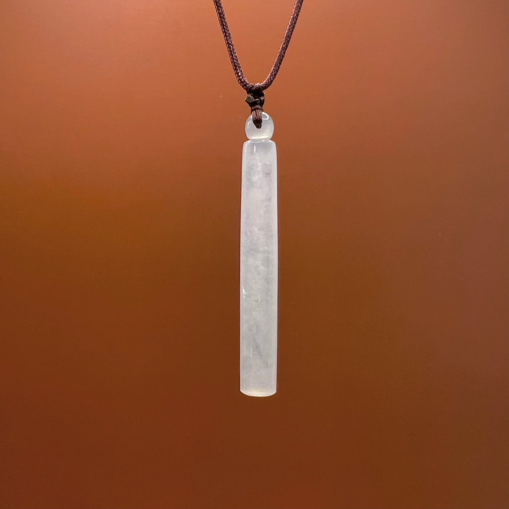 Natural Jade Bar Necklace