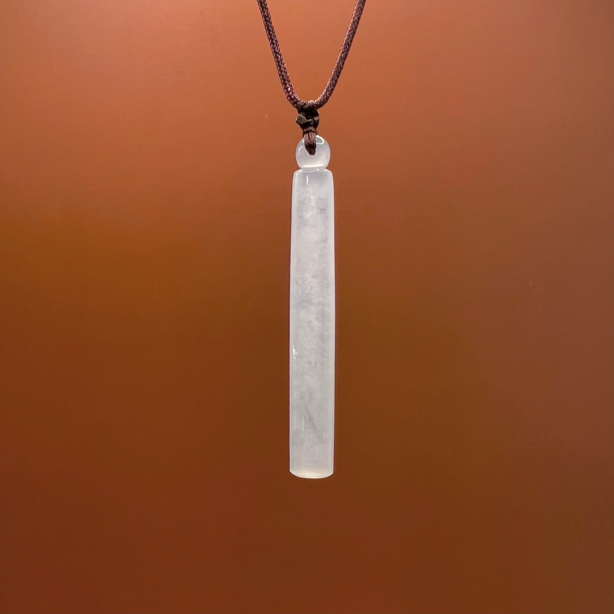 Natural Jade Bar Necklace
