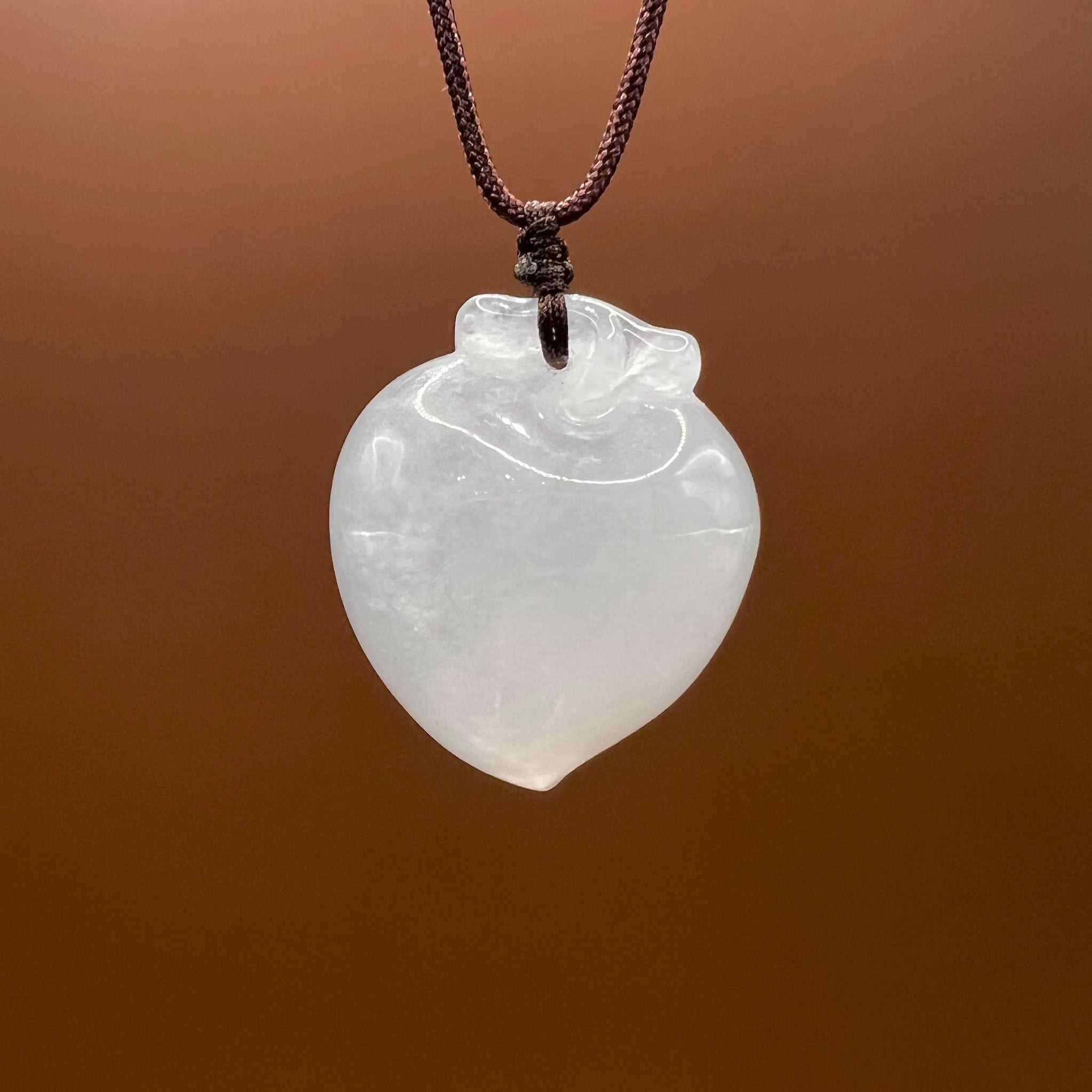 Natural Jade Peach Necklace