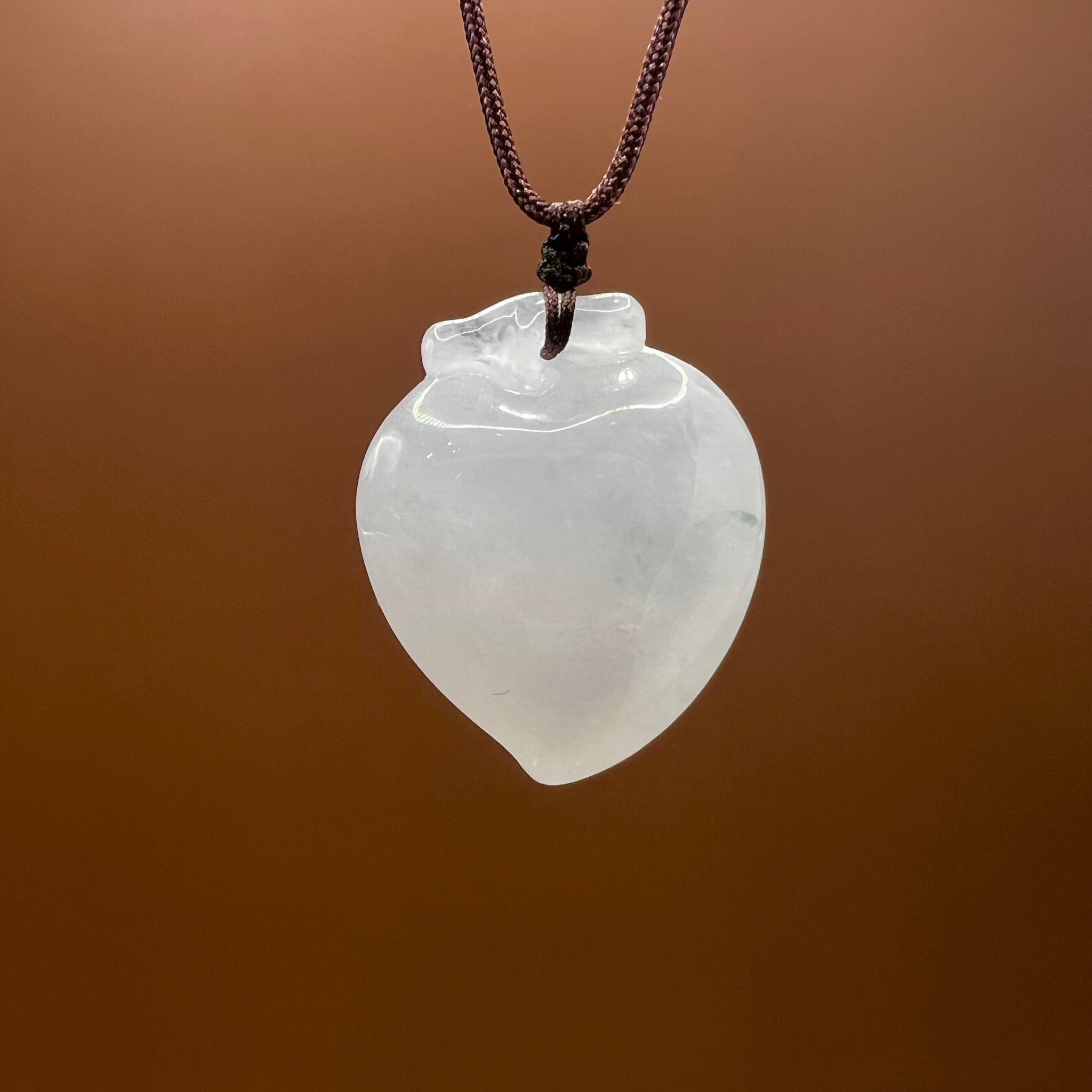 Natural Jade Peach Necklace