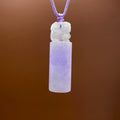 Natural Jade Lion Seal Necklace