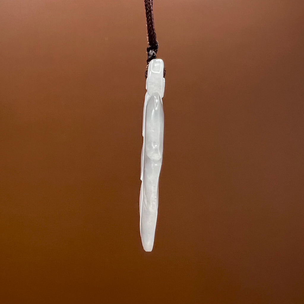 Natural Jade Leaf Necklace