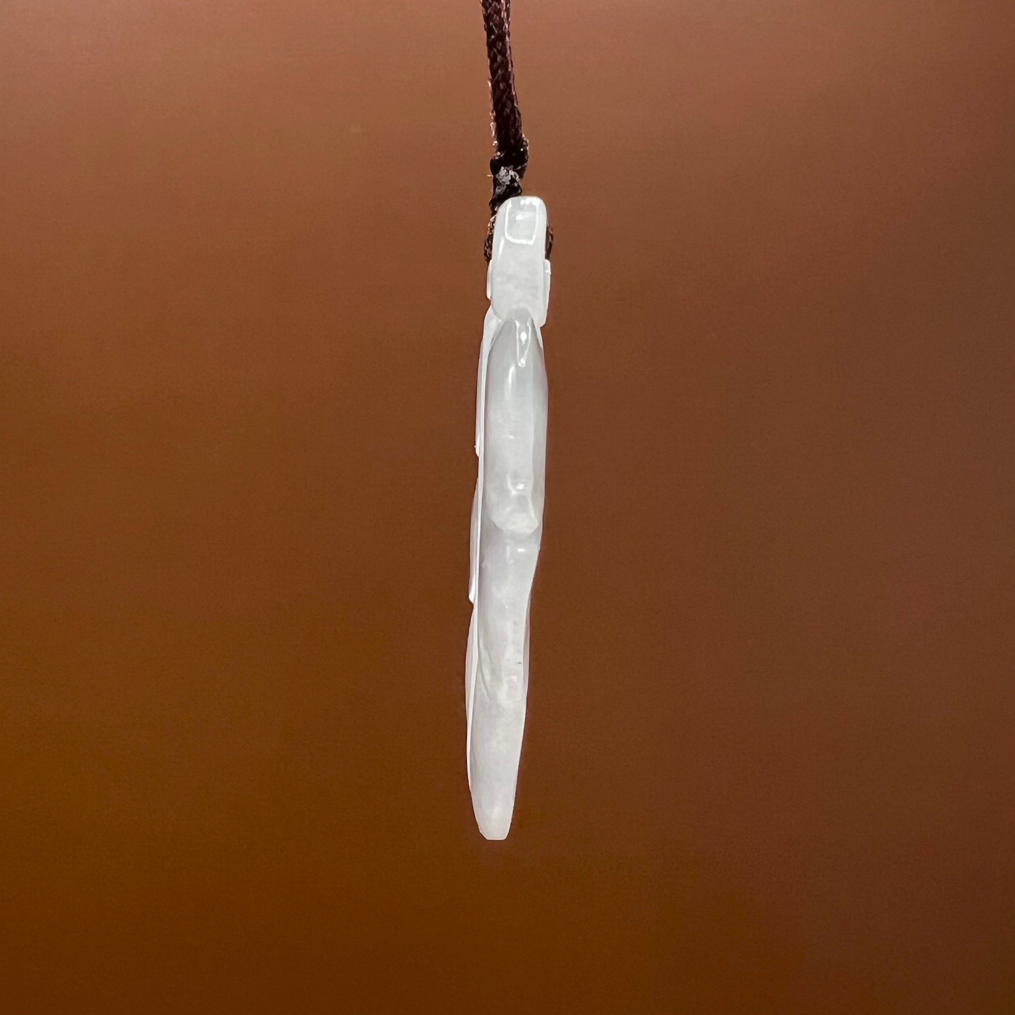 Natural Jade Leaf Necklace