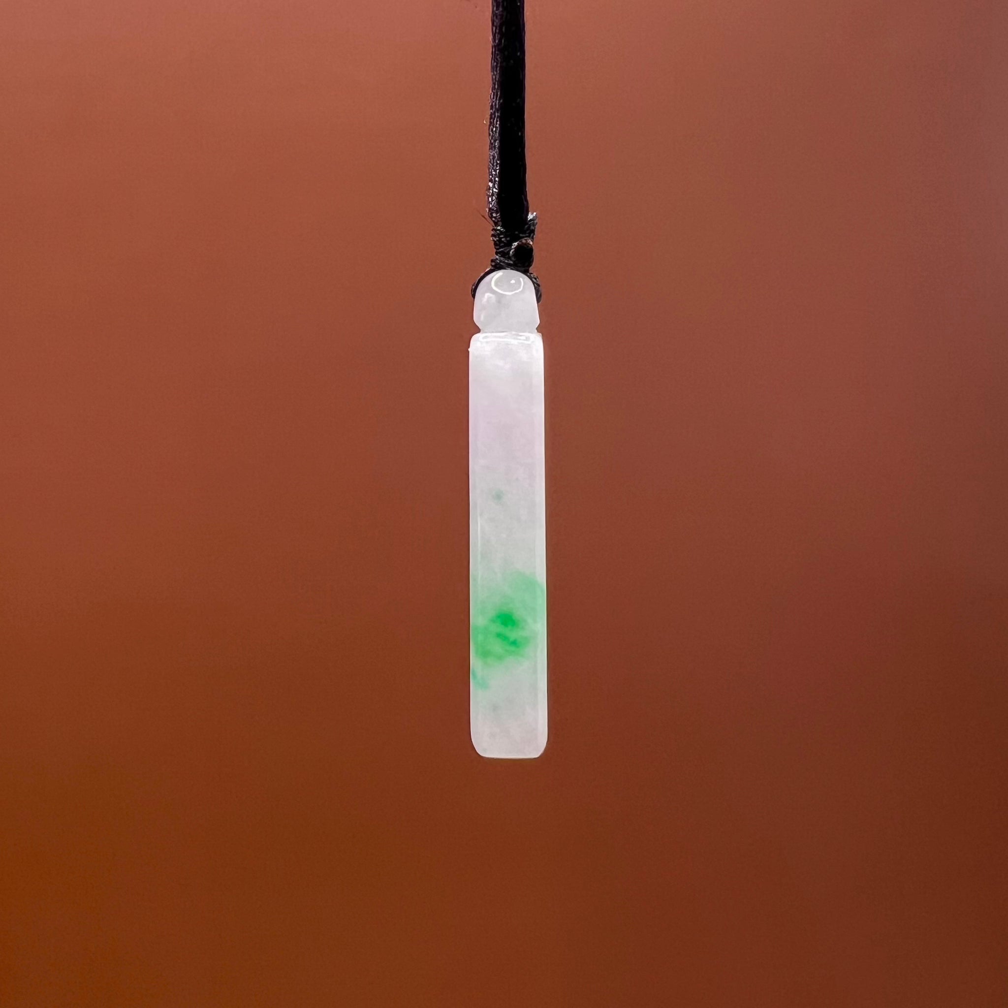 Natural Jade Tag Necklace
