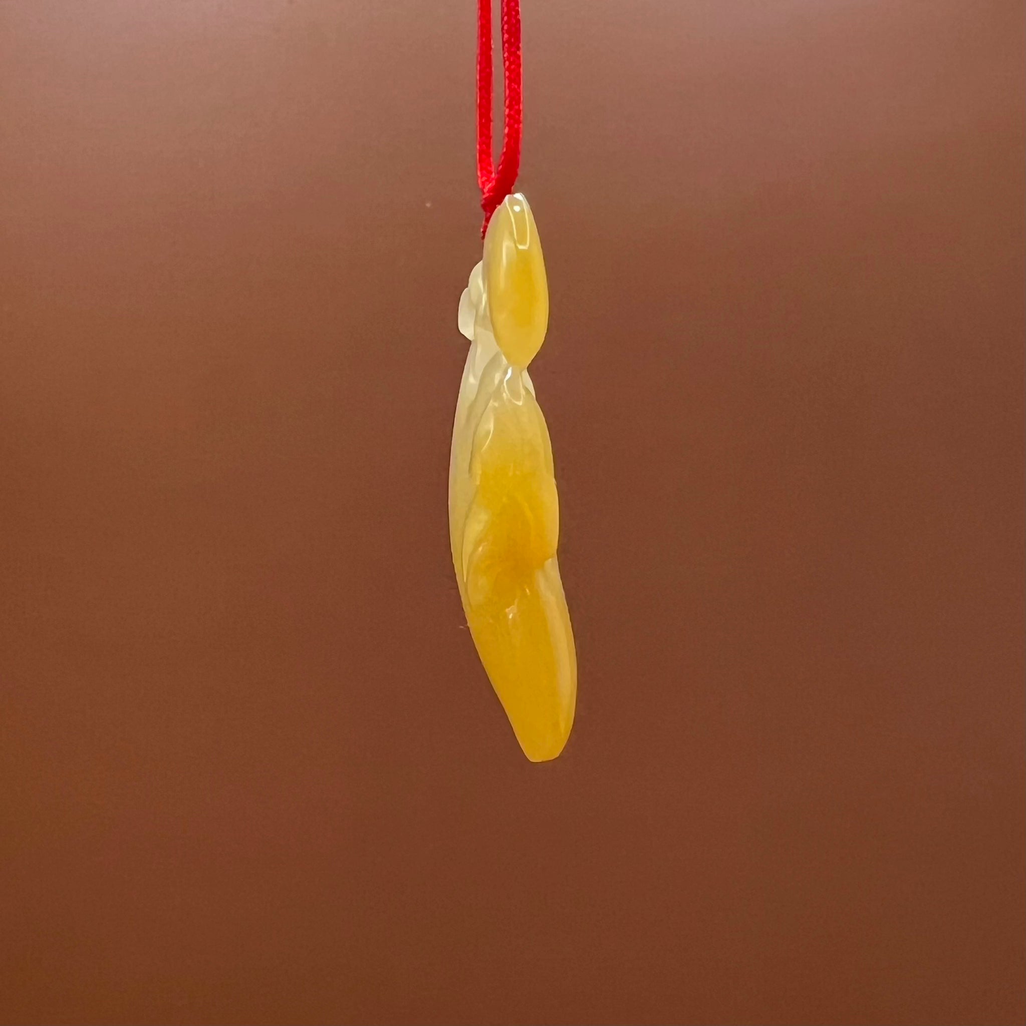 Natural Jade Peach Necklace