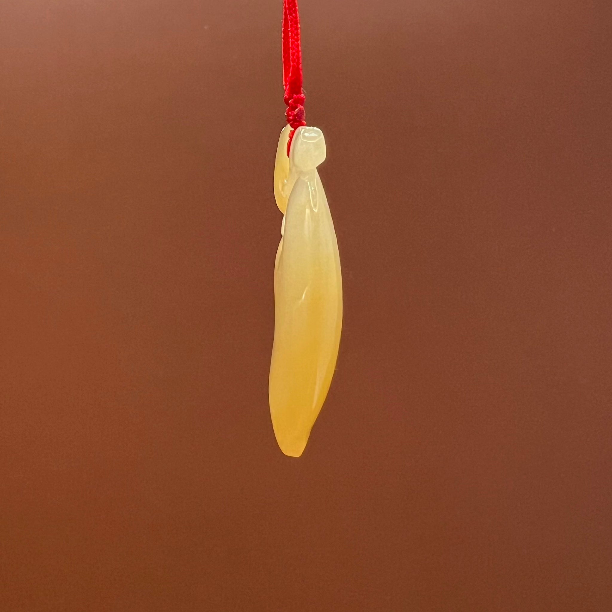 Natural Jade Peach Necklace