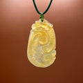 Natural Jade Dragon Ruyi Necklace