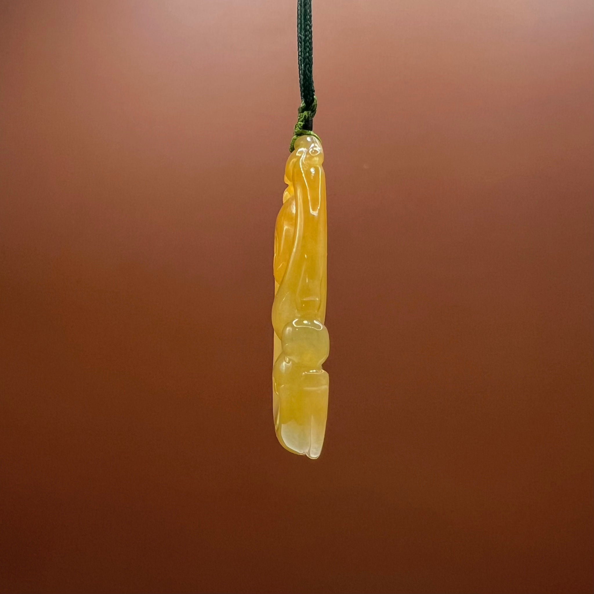 Natural Jade Dragon Ruyi Necklace