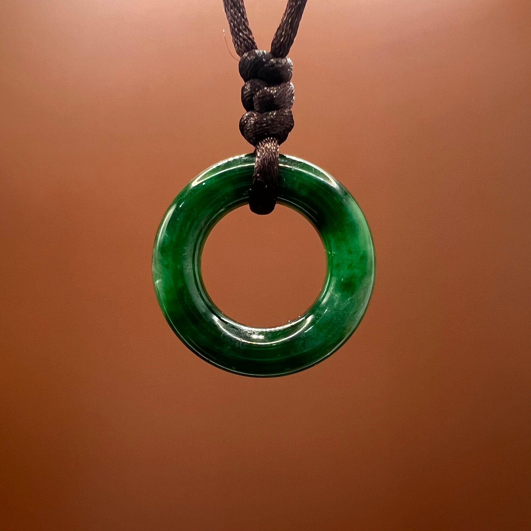 Natural Jade Lifesaver Necklace