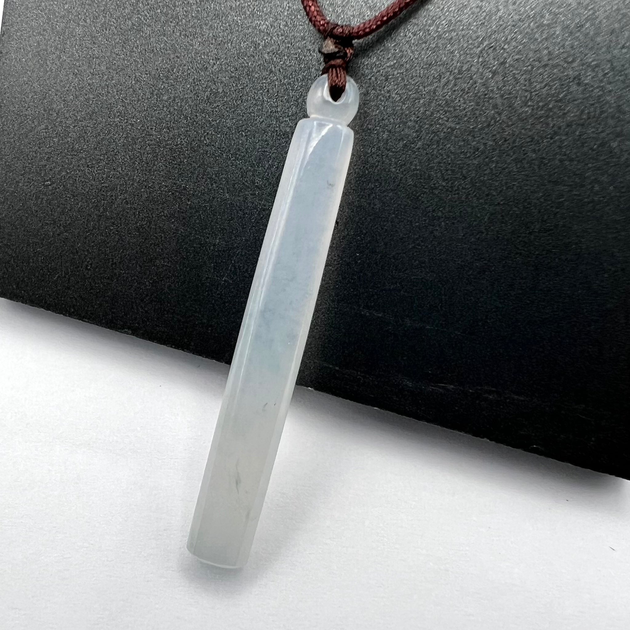 Natural Jade Bar Necklace