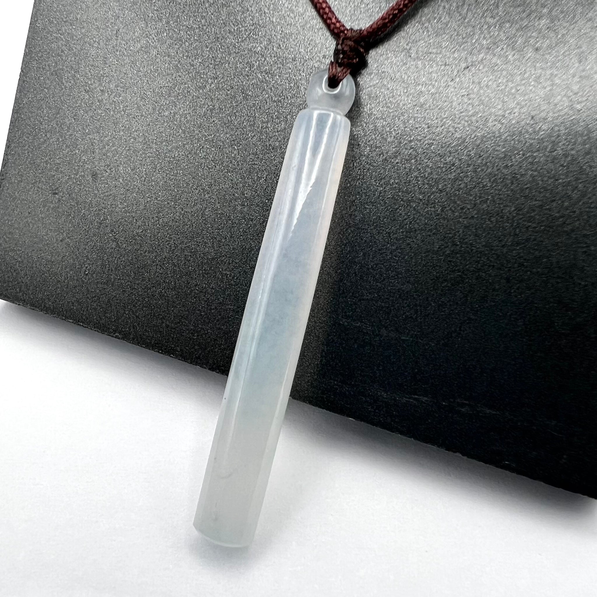 Natural Jade Bar Necklace