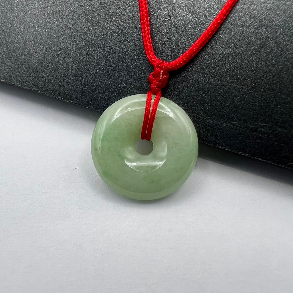 Natural Jade Lifesaver Necklace
