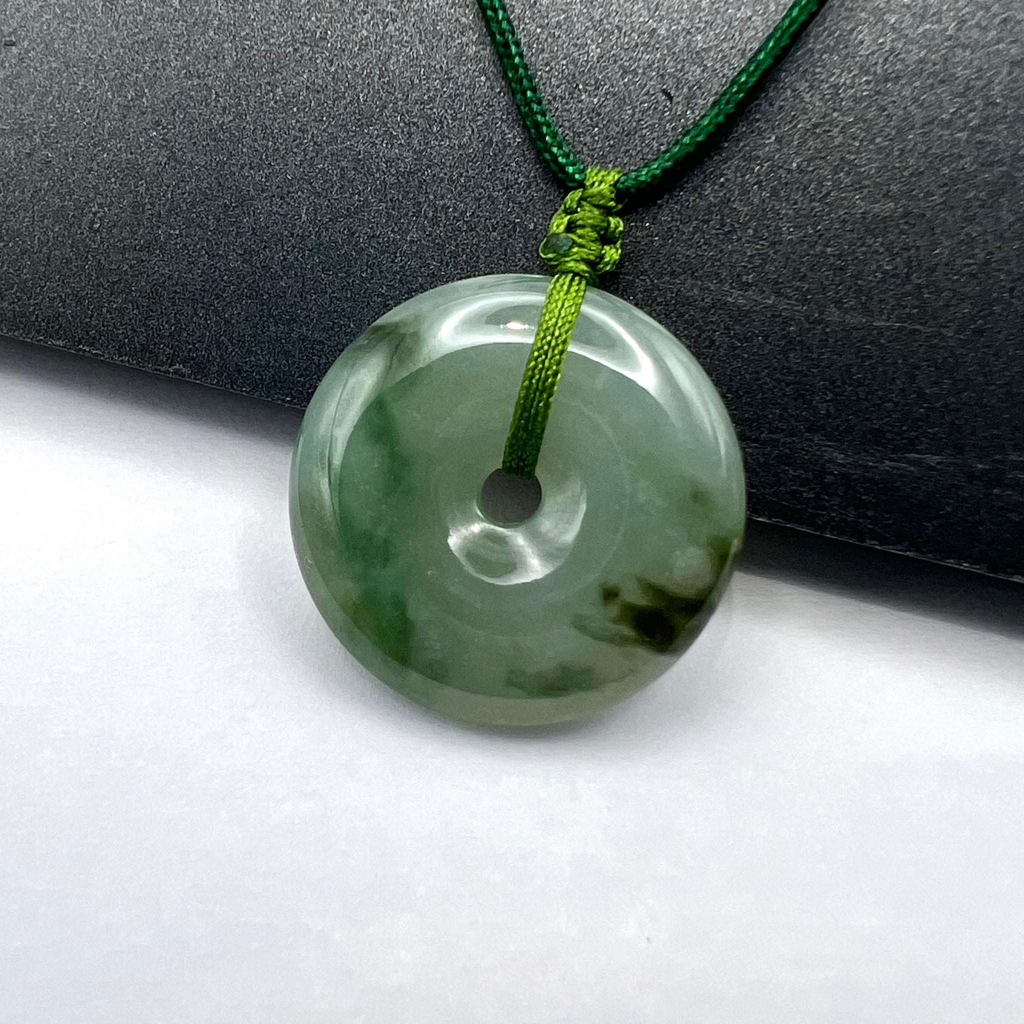 Natural Jade Lifesaver Necklace