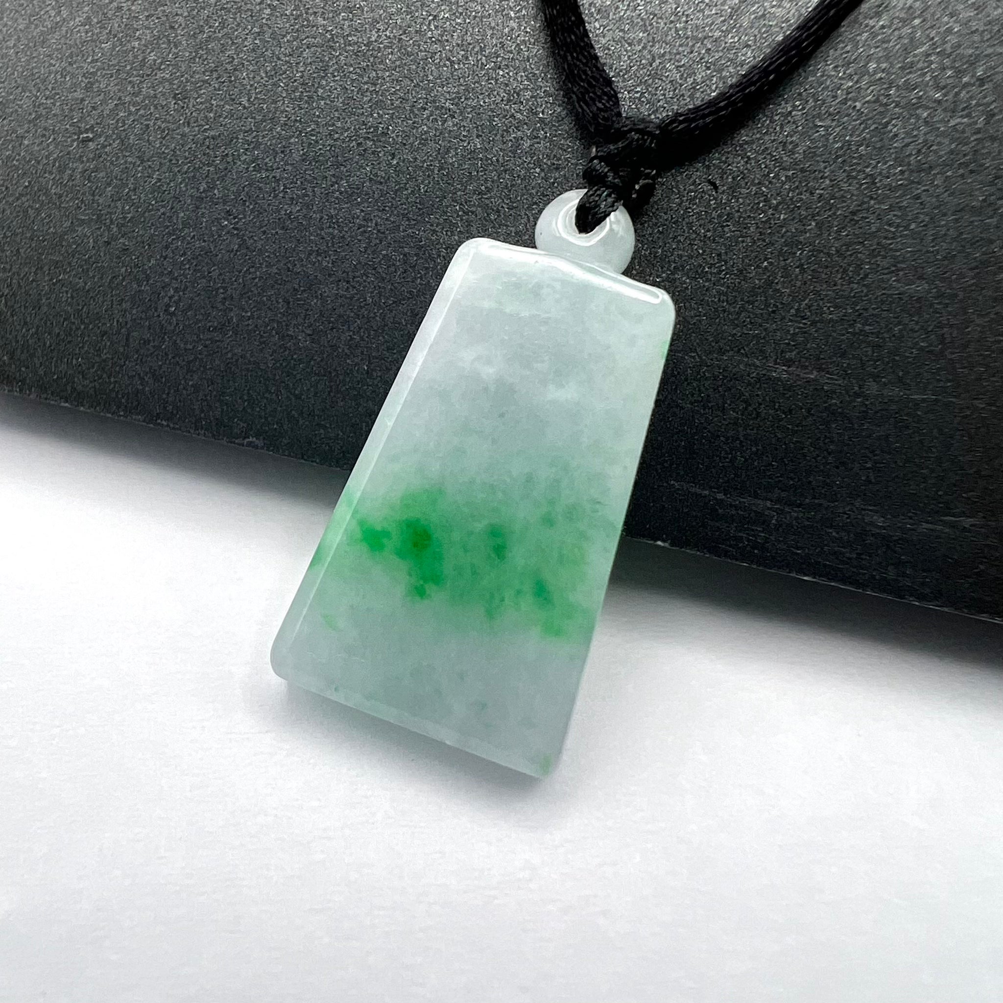 Natural Jade Tag Necklace