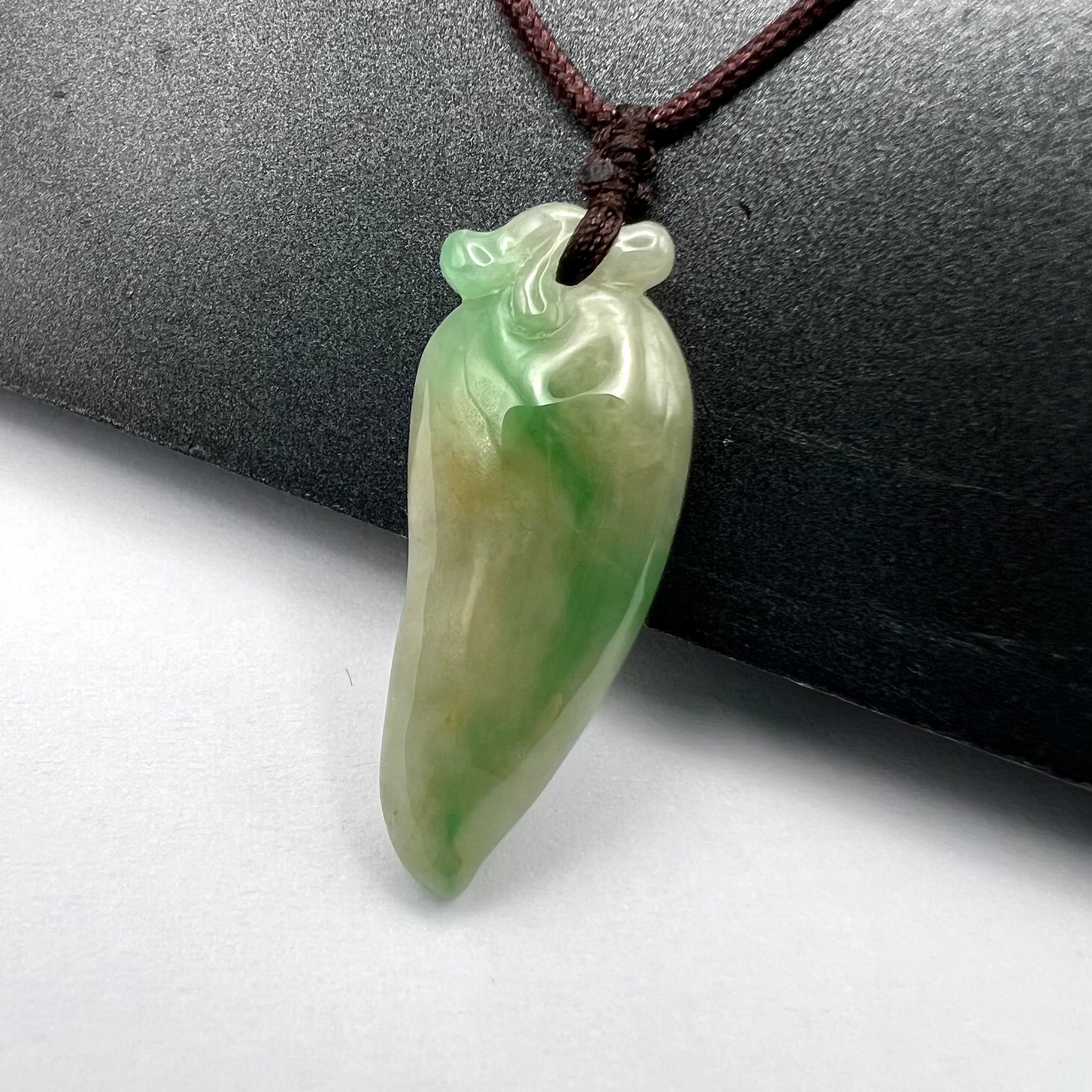 Natural Jade Pepper Necklace