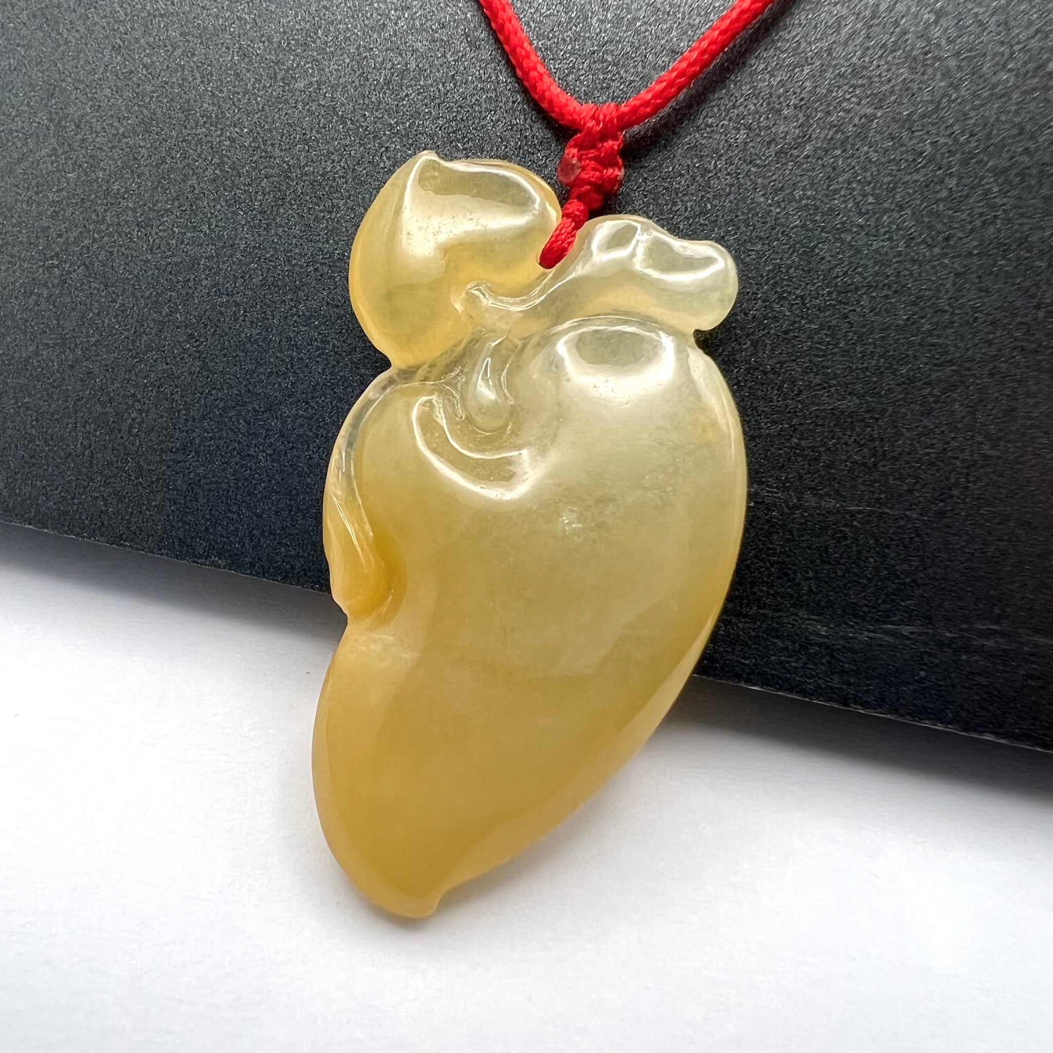 Natural Jade Peach Necklace