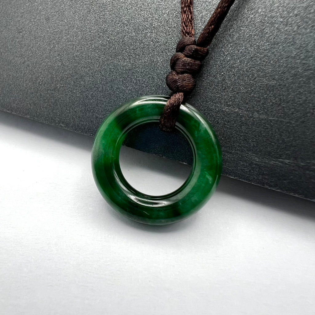 Natural Jade Lifesaver Necklace