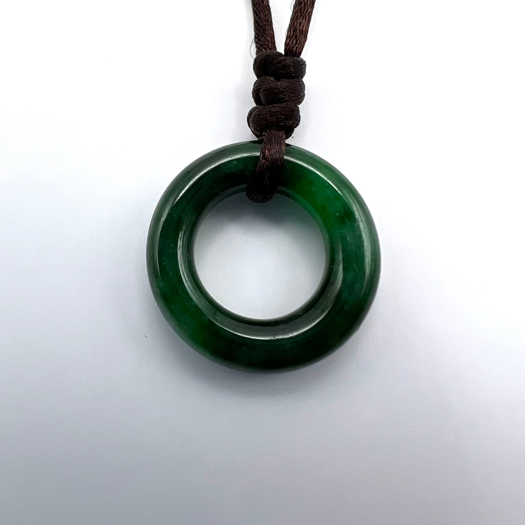 Natural Jade Lifesaver Necklace