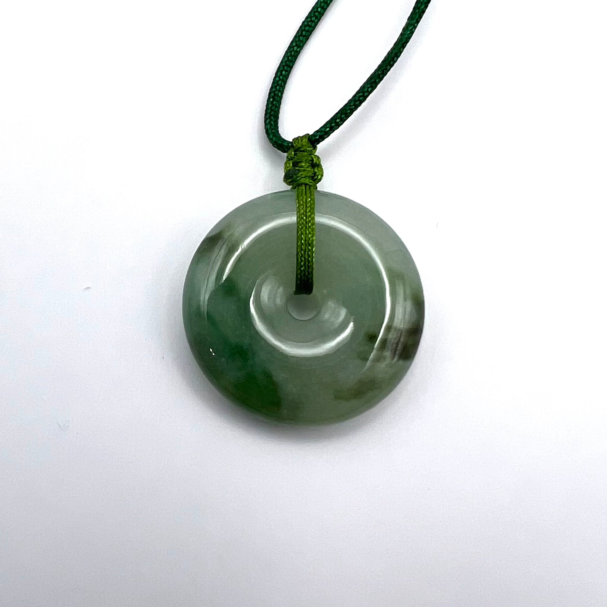 Natural Jade Lifesaver Necklace