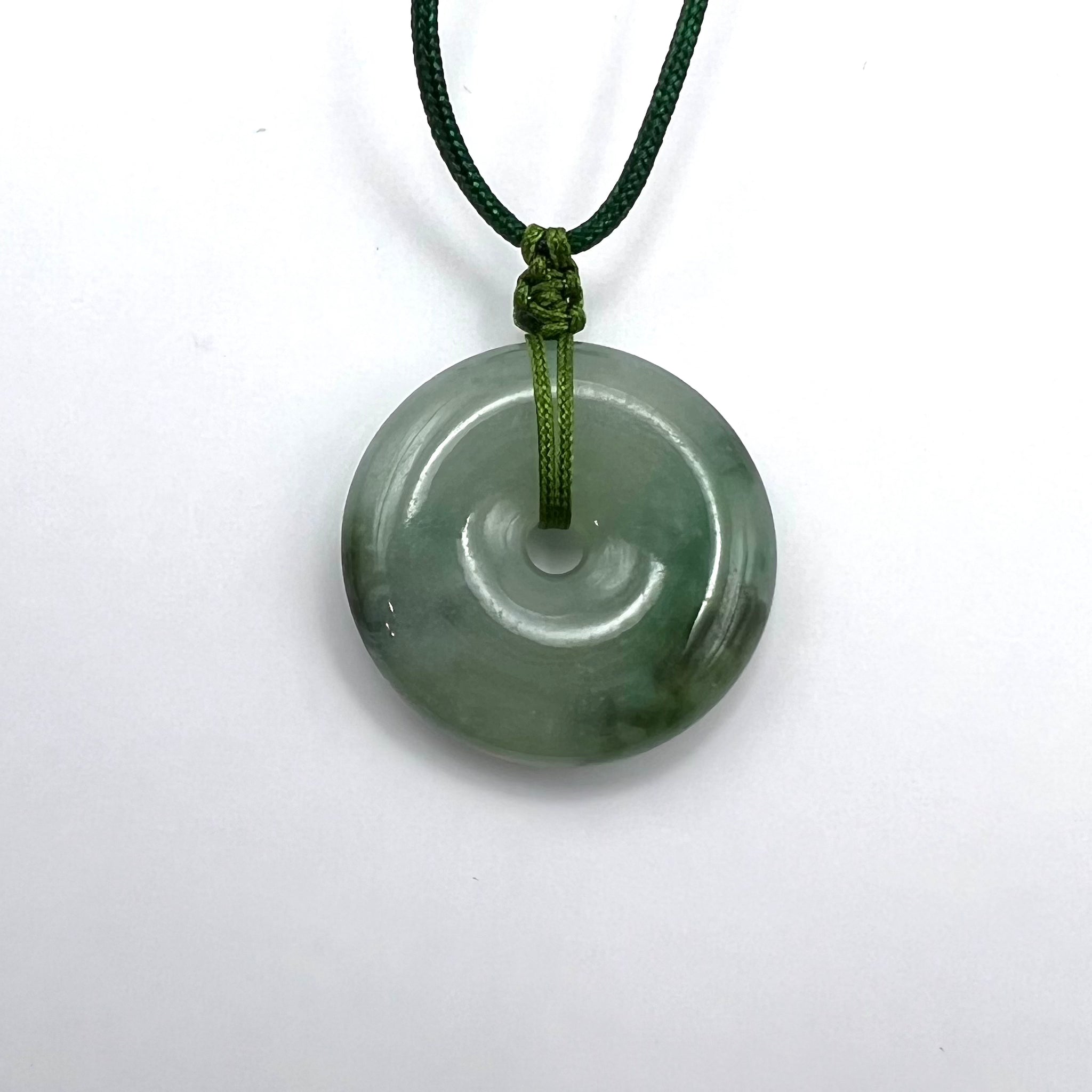 Natural Jade Lifesaver Necklace