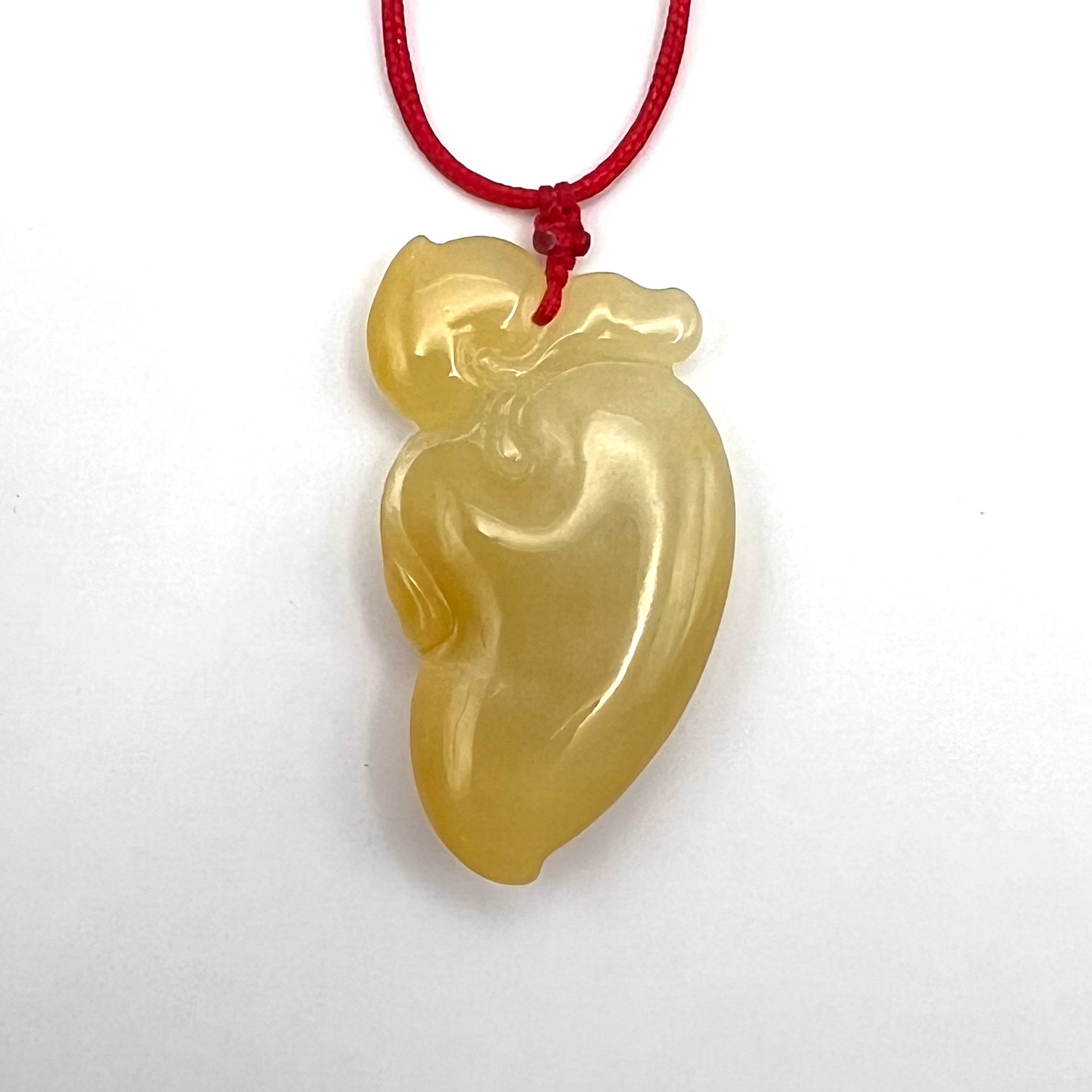 Natural Jade Peach Necklace
