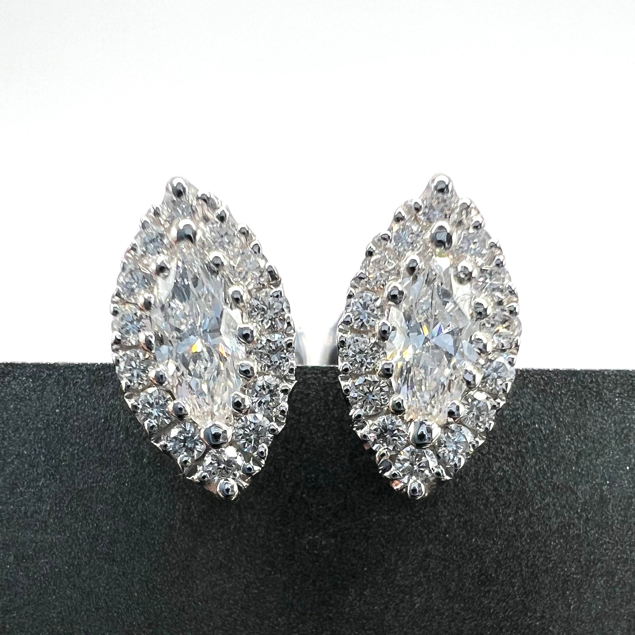Diamonds Marquise Shaped Studs