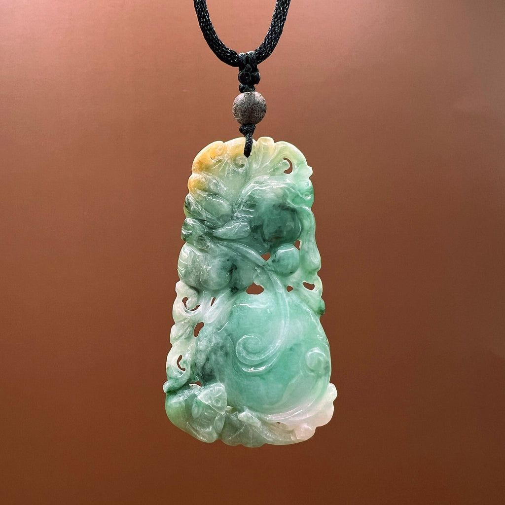 Fruitful Harvest Natural Jade Pendant