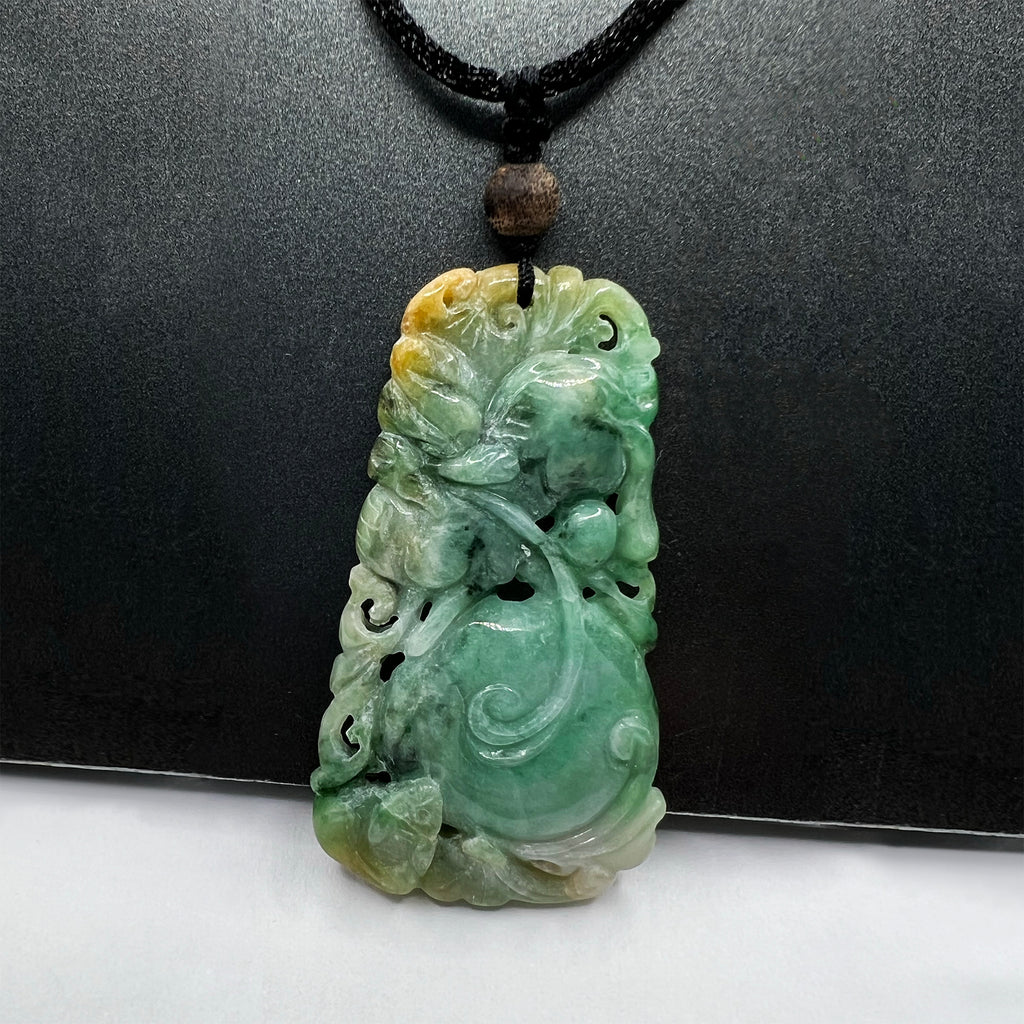 Fruitful Harvest Natural Jade Pendant
